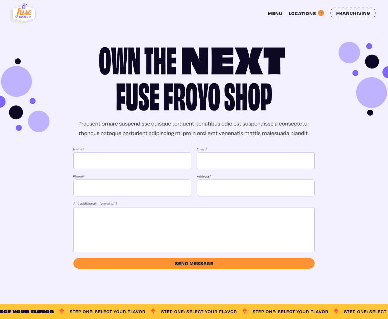 Fuse franchisee form